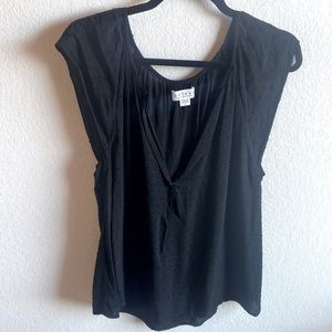NWOT Velvet black deep V-neck blouse